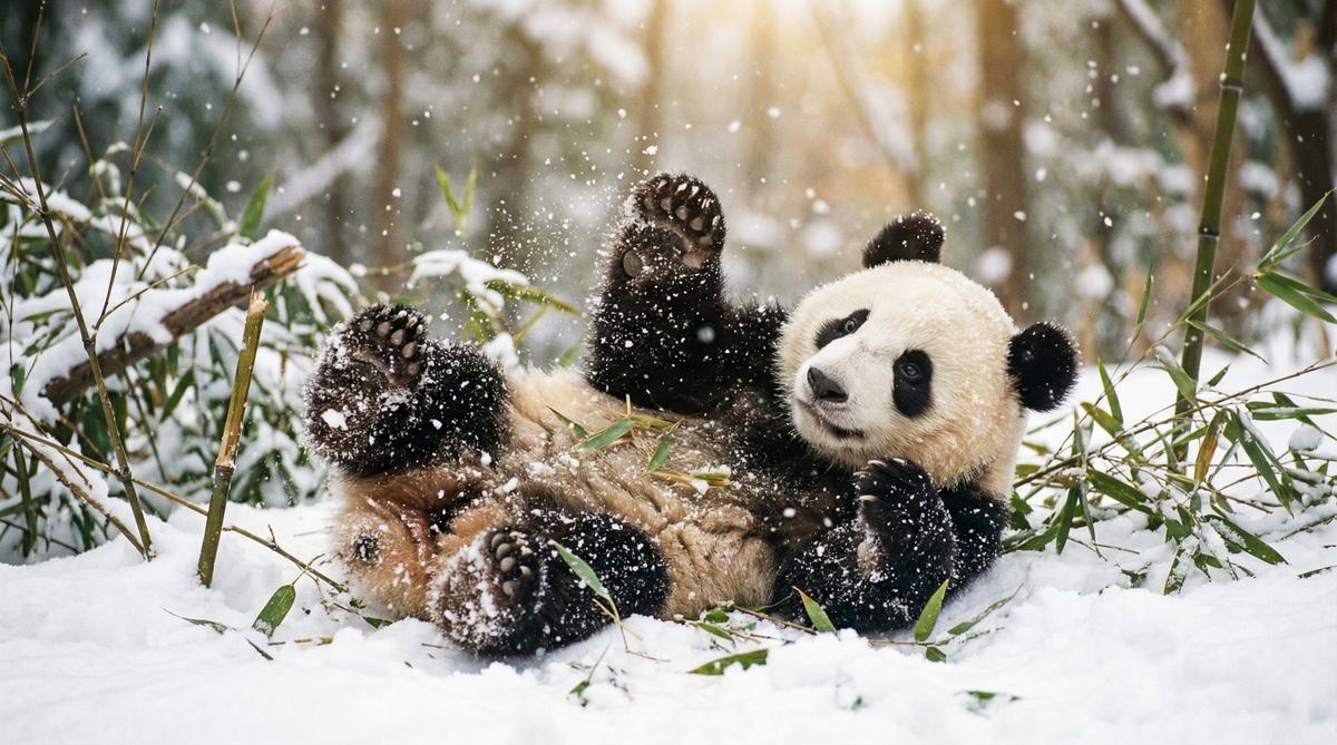 黄片熊猫视频 - 大熊猫雪地嬉戏视频在线观看