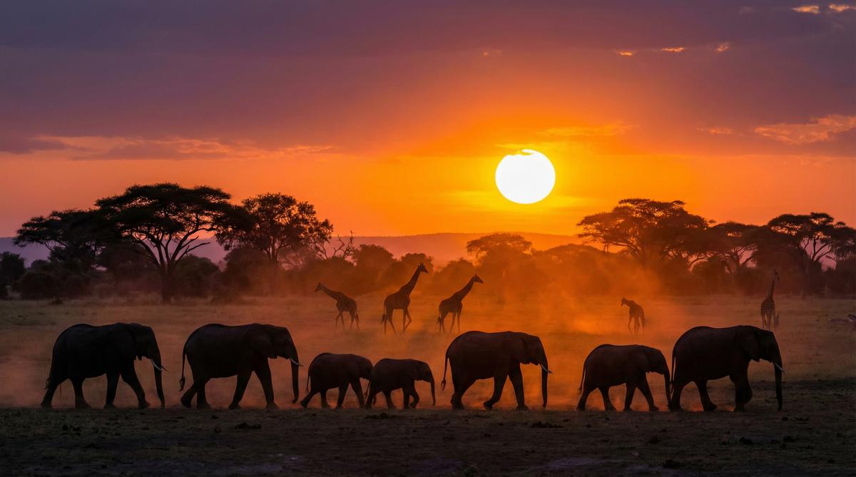 黄片非洲野生动物视频 - 象群迁徙